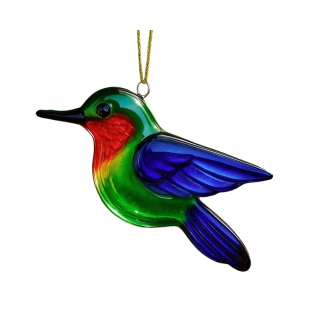 Adornos navideños de pájaros plásticos, colibrí, petirrojo, búho, regalo conmemorativo para amantes de la naturaleza.
