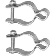 thumbnail image 3 of 2 Pack 1-5/8Inch Chain Link Fence Frame Gate Post Hinge/Galvanized Steel Zinc Pl, 3 of 5