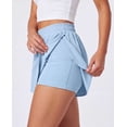 thumbnail image 4 of Real Essentials 4 Pack: Womens Flowy Dry Fit Running Short - Spandex Underneath Athletic Workout Gym Shorts (Plus Available), 4 of 6