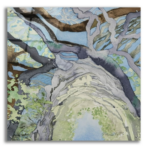 Epic Art 'Monk's Garden, Italy (Fairy Passage)' by Sharon Pitts, Acrylic Glass Wall Art, 36"x36"