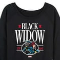 thumbnail image 3 of Marvel - Black Widow Collegiate - Women's French Terry Pullover Long Sleeve Shirt, 3 of 5