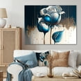 thumbnail image 2 of Designart Light Blue And White Cally Lillies I Canvas Wall Art, 2 of 5