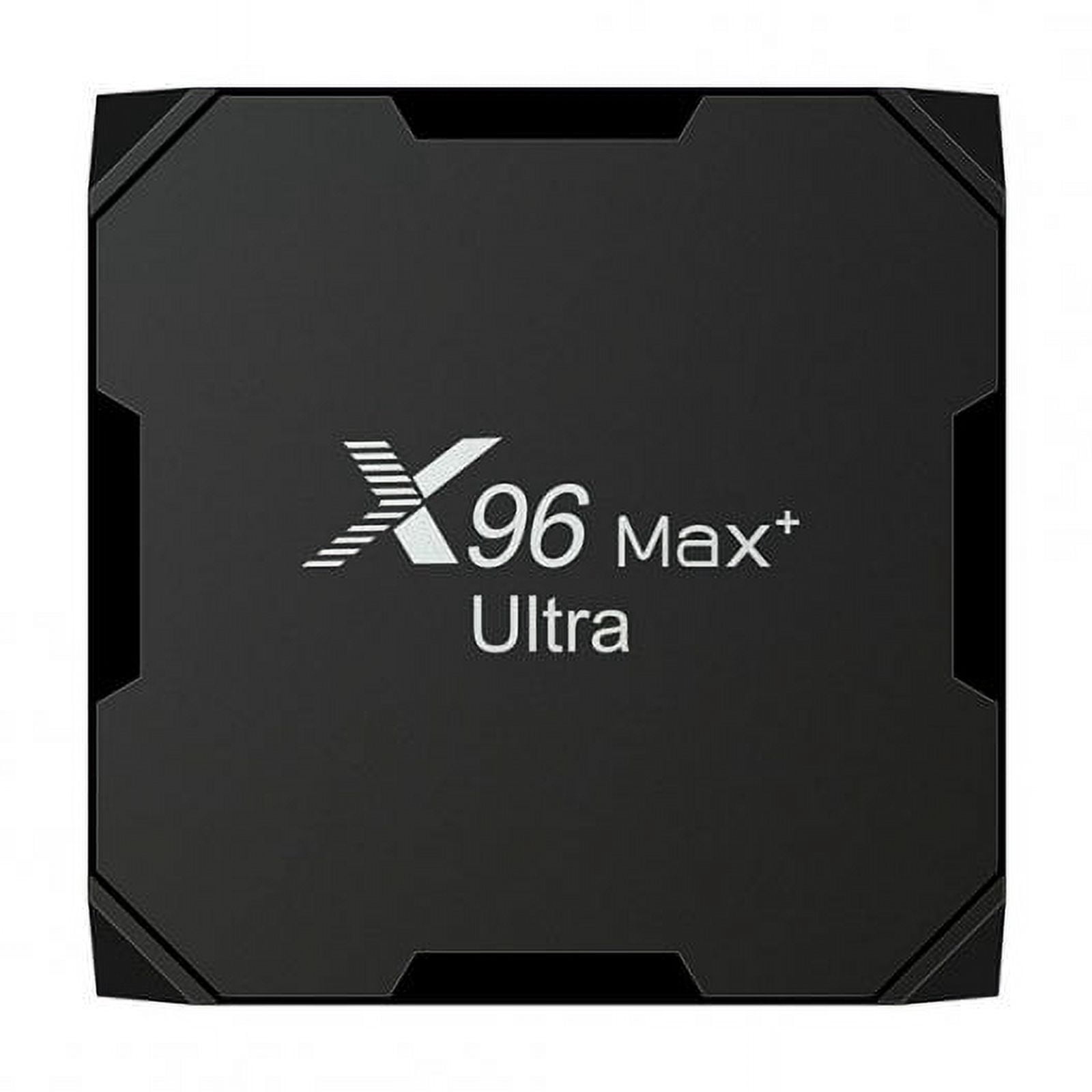 X96 Max+ Ultra Set Top Box S905x4 Compatible For Android 11 4g/64g 8k Dual Band Hd Media Player 4GB+64GB(UK Plug)