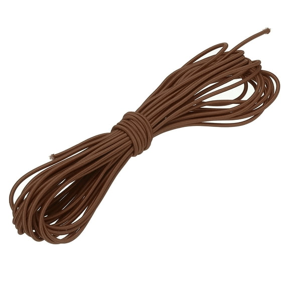 Uxcell Shock Cord, Elastic Cord Marine Grade Bungee Rope Stretch String for DIY Project 1/8" x 33 ft Dark Brown