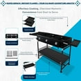 thumbnail image 6 of SONRET - Three Burner Propane Camping Stove - with Dual Side & Adjustable Bottom Shelf, 6 of 8
