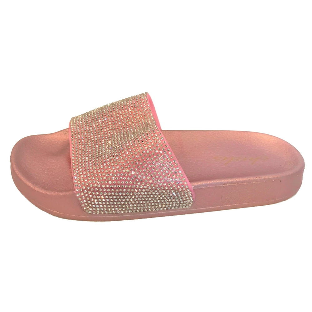 Chulis Ana2 Women Rhinestone Bling Slides Flip Flops Chulis Ana2 Women Rhinestone Bling Slides Flip Flops