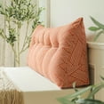 thumbnail image 2 of Dorm Triangular Headboard Bolster Pillow White Headboard Twin Body Pillow Large Pillow Headboard Back Pillow For Sitting In Bed 80cm Seat Assist Cushion Trucker Cushion Seat Back Car Seat Swing Couch, 2 of 4