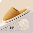 thumbnail image 6 of Xfvqtps Unisex House Slippers for Men Women Minimalist Design Solid Color Fleece Lining Soft Thick Sole Memory Foam Slip on Non-Slip Comfortable Cozy Indoor Warm Winter Fuzzy Slippers, 6 of 6