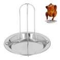 thumbnail image 1 of Vertical Chicken Roaster Rack, Chicken Roasting Pan Stainless Steel Prevent Stick Safe Durable  For Outdoor For Camping, 1 of 8