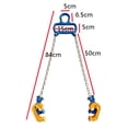 thumbnail image 2 of Steel Drum Barrel Lifting Sling 1-Ton Chain Lifter for Drums & Barrels, 2 of 11