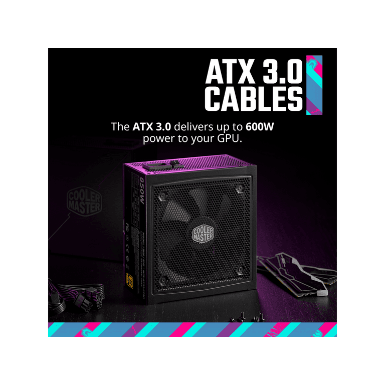 Cooler Master MWE Gold 850 V3 ATX 3.1 Full Modular PSU, 850W