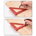 thumbnail image 2 of MOMOJIA Measuring Tool Measuring Ruler 22.5/30/45/67.5 Degree Triangle Ruler Woodworking Square Protractor, 2 of 8
