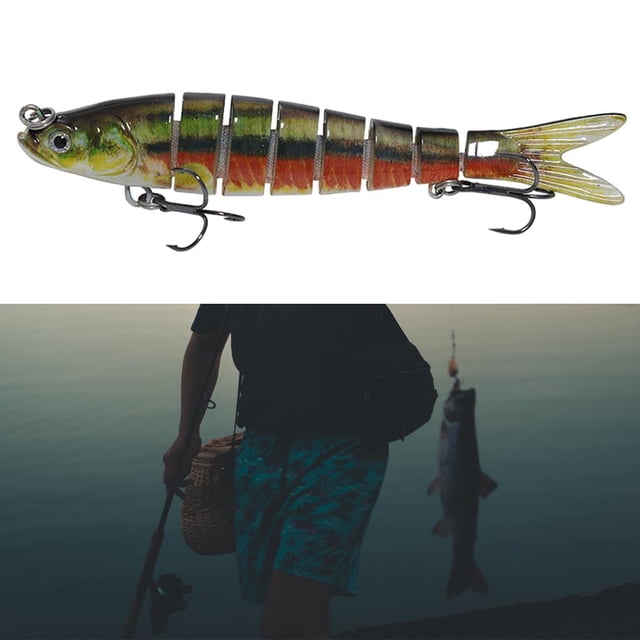 1 ud Señuelos articula Agua dulce 10cm shamjiam Señuelos de pesca conjuntos