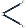 thumbnail image 1 of Dog Leash Splitter Plaid Black Turquoise Gray 1 Foot Long 1 Inch Wide, 1 of 1