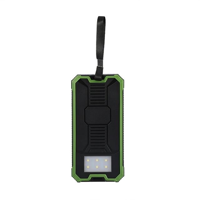 Solar Charger Power Bank 20000MAH, Proporciona Puertos y Linternos USB Duales, Banco de Baterías Recargables de Cargador Inalámbrico Portátil para, Cámara y Otros Productos