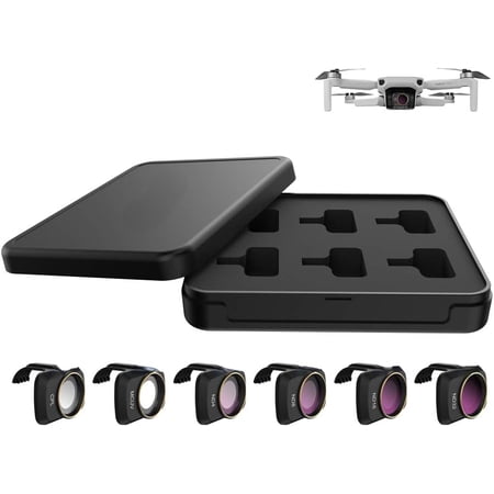Lens Filter Set Compatible with DJI Mini 4K/Mini 2/Mavic Mini/Mini SE/Mini 2 SE Accessories 6Pcs Filter Combo Multi Coated Filters Camera Lens (CPL MCUV ND4 ND8 ND16 ND32)