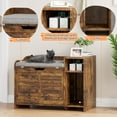 thumbnail image 5 of Ataucjin Hidden Cat Litter Box Furniture Enclosure with Top Opening&Scratching Mat, Indoor Cat Box Cabinet, Wooden Cat Washroom/House, Cat Litter Box Furniture with Sleek Design Litter Box Enclosure,, 5 of 9