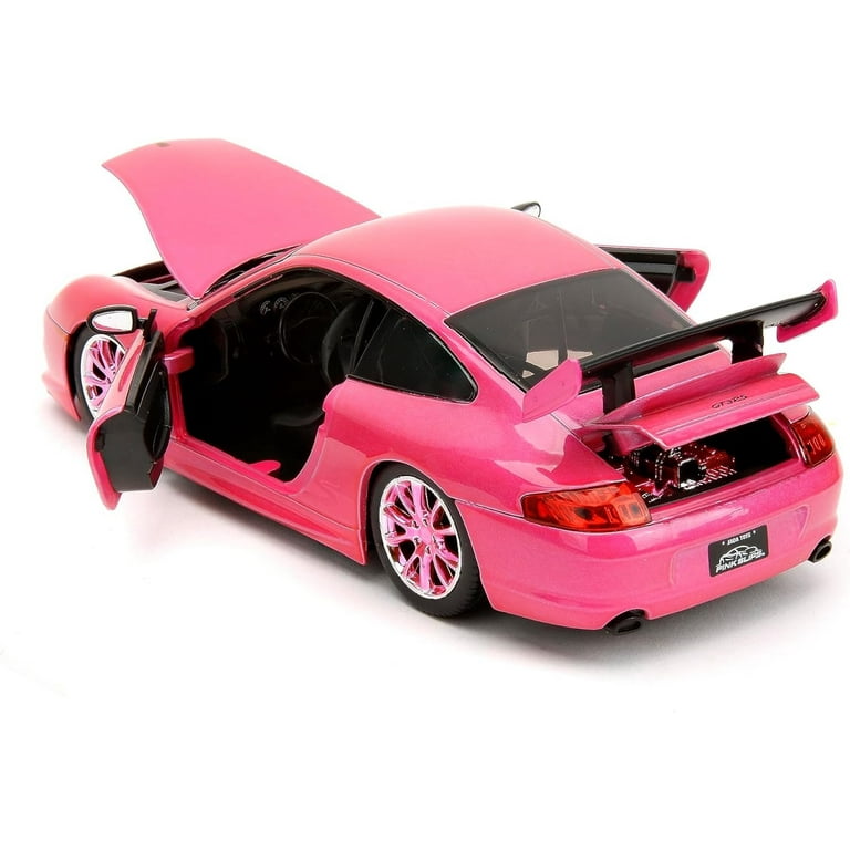 Jada Porsche 911 GT3 RS Pink Metallic Toy Car, Pink Slips