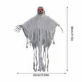 thumbnail image 3 of Motion-Activated Glowing Skeleton Decoration with Eerie Sounds - Hanging Light-Up Halloween Prop for Indoor/Outdoor Haunted Yard, Party (80x65cm, Color as Shown), 3 of 6