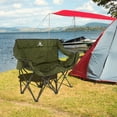 thumbnail image 4 of Wakeman Outdoor Double Camping Chair - Camp Loveseat with Carry Bag, Olive, 4 of 6