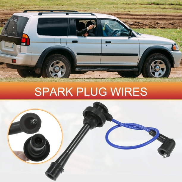 A-Premium Ignition Spark Plug Wires Set Of 3 For Mitsubishi Montero 2003-2006 V6 3.8L - Direct Fit Replacement
