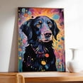 thumbnail image 3 of Bohemian Dog Art Print Poster, Wall art Painting Decor, Starry Night Van Gogh Art Home Decor Artwork For Bedroom Living Room Bathroom Decor, 3 of 5
