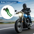 thumbnail image 2 of Palancas de freno y embrague cortas únicas para Kawasaki ZX6R ZX 6R 636 ZX-6R 2019-2025, palanca de freno ajustable de aleación de aluminio verde, 1 par, 2 of 7
