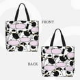 thumbnail image 2 of Balery Cute Animal with Cow Bolsa de Mano para Mujeres con Cremallera, Bolsa de Gimnasio con Compartimentos, Bolsa para Laptop, Bolsa para Trabajo, 2 of 7