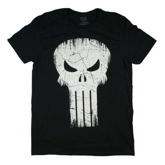 Marvel T-Shirt pour Homme Comics Punisher à Logo de Crâne (Petit)