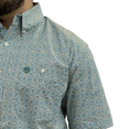 thumbnail image 2 of Wrangler George Strait Turquoise Print - Mens Shirt  - 112360060, 2 of 2