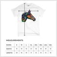 thumbnail image 5 of Tee Hunt Dean Russo Colorful Horse T-Shirt Neon Mosaic Wild Mustang Men's Tee, White, 4X-Large, 5 of 5