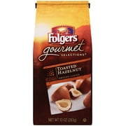Folgers Toasted Hazelnut Ground Coffee Bags, 10 OZ (Pack of 6)