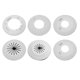 thumbnail image 4 of 4 piezas de placa de tubería versátil para cubrir conductos de pared, accesorios para bujes de cables de 81 mm, 4 of 4