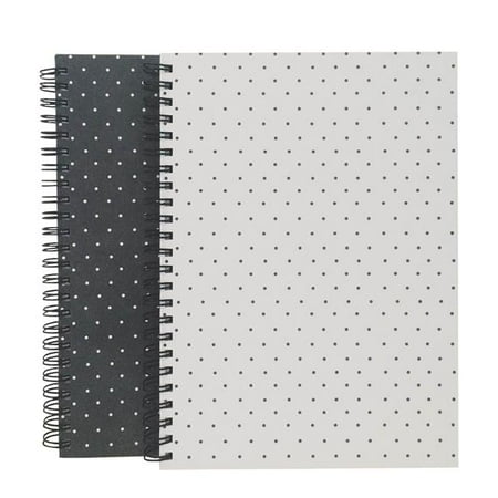 6 x 8 in. Root & Seed Twin Pack Note Books Hard Cover for A5, 80 White Ruled Pages - Polka Dot