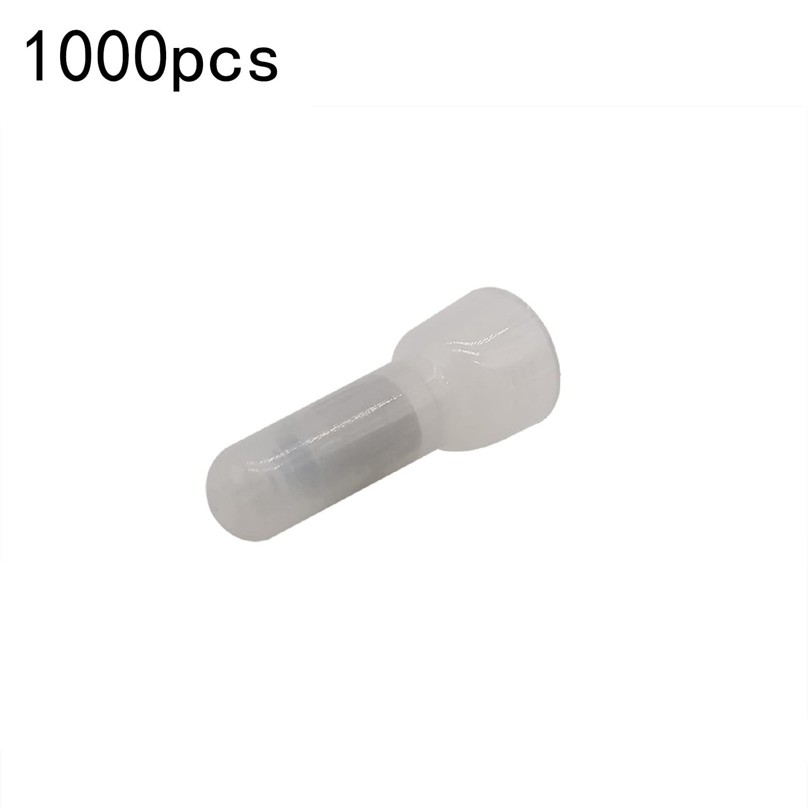 Closed End Crimp Cap Wire Connector 1000Pcs, White Wire Connector Copper Core Cable Terminals Connector