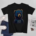 thumbnail image 2 of Smiling Plush Little Bear T-shirt Cute Teddy Bear short sleeve Unisex tees gift shirt, 2 of 5