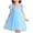 Blue-01, variant on Avrntaa Toddler Girls Tulle Dress Puff Short Sleeve A-Line Flowy Dress Casual Party Dresses 4-8Y