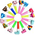 thumbnail image 1 of 20 Pcs Kids Party Blowouts Birthday Party Whistle Noise Maker Kids Party Supply (Random Pattern), 1 of 5