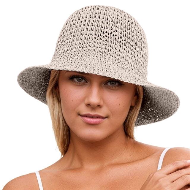 Sombrero plegable ligero y transpirable para mujer: sombrero de pescador con protección UV para actividades al aire libre