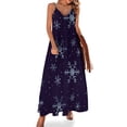thumbnail image 1 of Vestidos sin mangas con copos de nieve para mujer 2024 Vestidos de noche para eventos especiales, 1 of 7