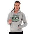 thumbnail image 3 of Christmas Bring It This Year Santa Hoodie Sweatshirt Women Men Brisco Brands L, 3 of 6