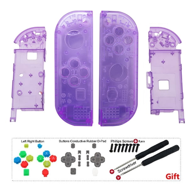 Carcasa de controlador de mano con agarre suave al tacto con botones de juego completo, carcasa de repuesto para consola Nintendo Switch, carcasa no incluida Xemadio 2033387-18
