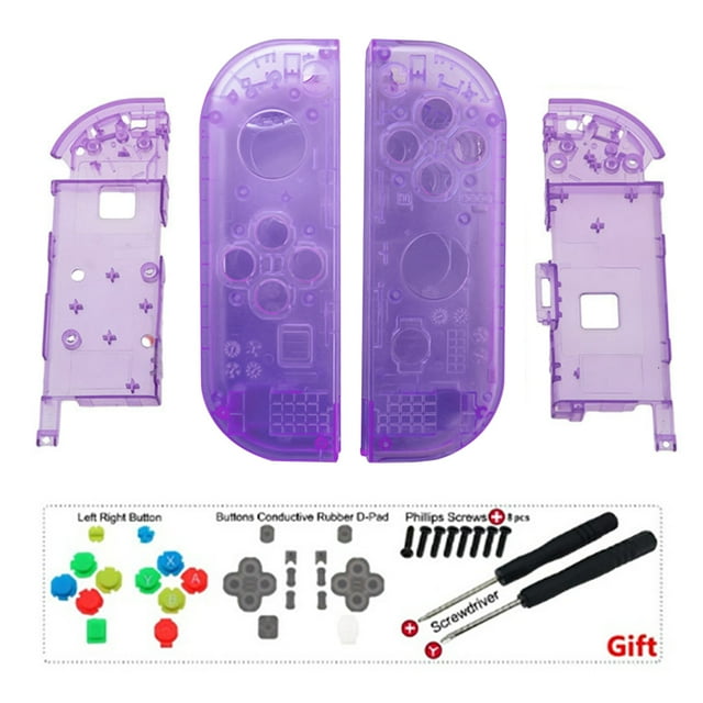 Soft Touch Grip Handheld Controller Housing with Full Set Buttons, Replacement Shell Case for Nintendo Switch Console Shell NOT Included