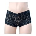 thumbnail image 1 of Bóxer Secret Treasures para Mujer, Encaje Negro Talla M, 1 of 3
