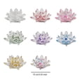 thumbnail image 3 of Advancent Flor de loto de cristal Piedras naturales Pisapapeles Feng Shui Esfera Cristales Flores Adornos Estatuillas Recuerdos Type3 NO3, 3 of 6