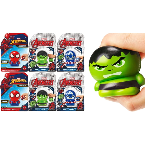 Bolas de espuma JA-RU Marvel Avengers & Spiderman para niños (6)