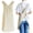 06 - Women's Khaki, variant on DOVACKA Japanese Cotton Linen Cross Back Cooking Apron for Women Men with Pockets Cute for Baking Kitchen