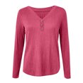 thumbnail image 6 of ZUKMRJPC Womens V Neck Sweaters Long Sleeve Slim Fit Lightweight Knit Sweater Fall Fashion Casual Pullover Sweater with Decorative Buttons, 6 of 8