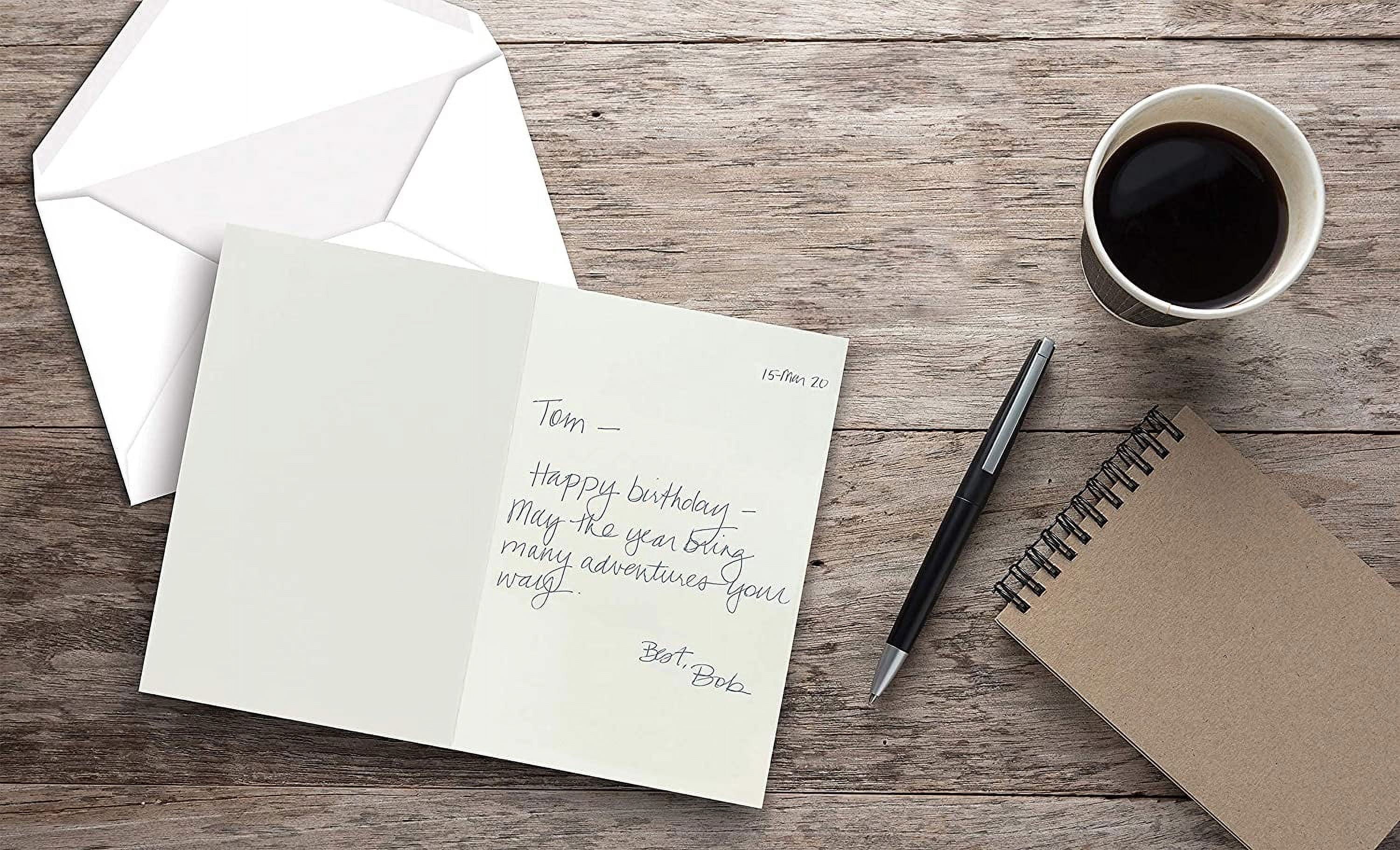Better Office Birthday Cards with Envelopes 6" x 4" Assorted Colors 100/Pack (64530)