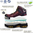 thumbnail image 3 of AEGISWARM Mens Steel Toe Work Boots Waterproof Full Grain Cowhide Leather Waterproof Non Slip Industrial and Construction Safety Footwear Work Boots for Men, 3 of 6